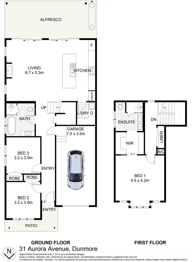 Floorplan of Homely semi-detached listing, 31 Aurora Avenue, Dunmore NSW 2529