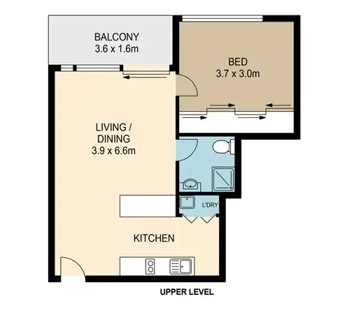 Floorplan of Homely apartment listing, 1902/25 Connor Street, Fortitude Valley QLD 4006