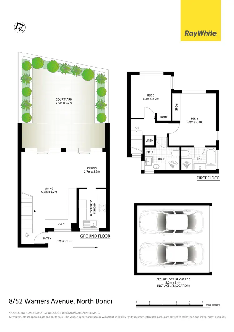Floorplan of Homely townhouse listing, 8/52 Warners Avenue, North Bondi NSW 2026