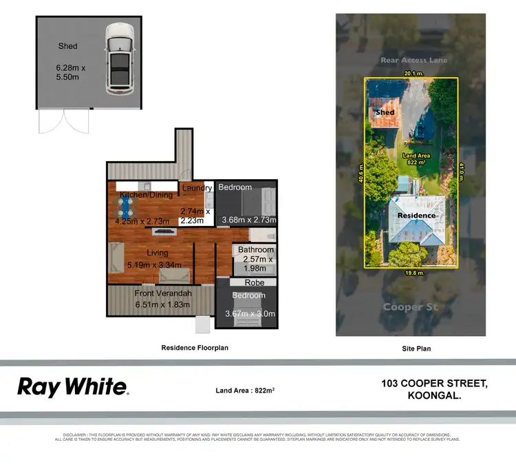 Floorplan of Homely house listing, 103 Cooper Street, Koongal QLD 4701