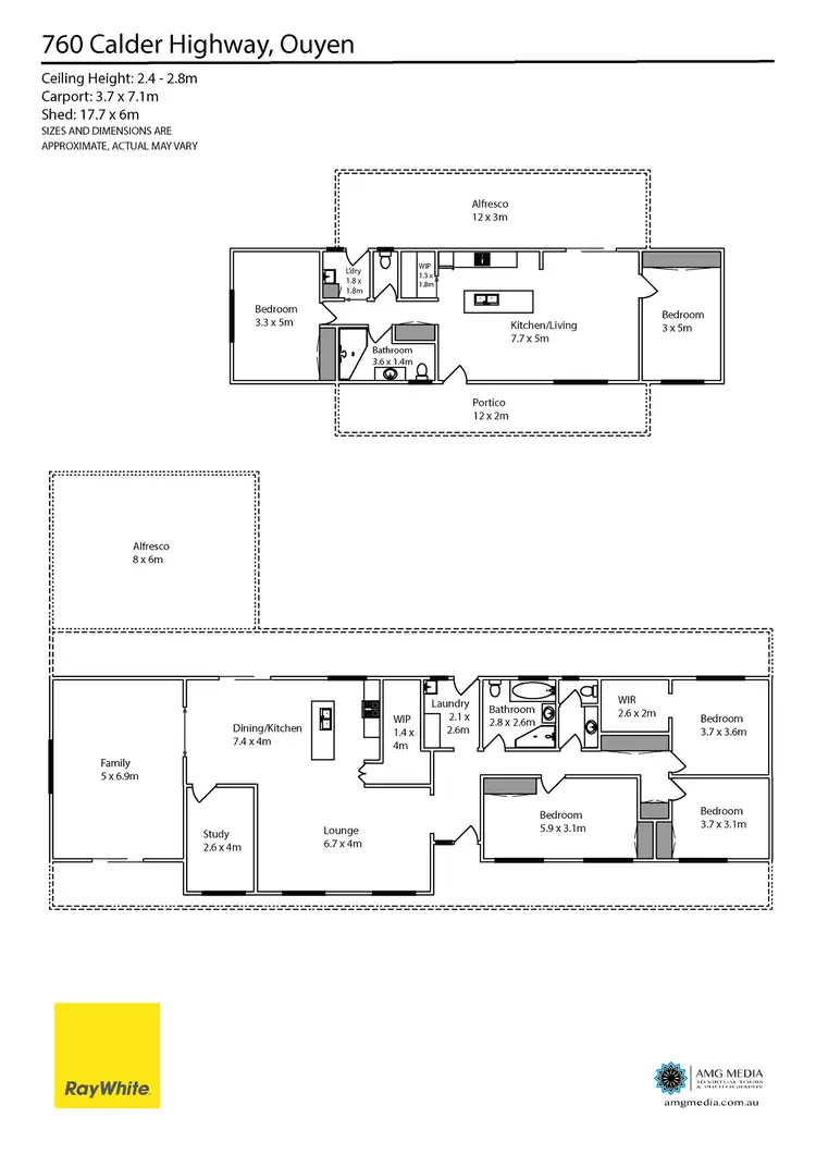 Floorplan of Homely house listing, 760 Calder Highway, Ouyen VIC 3490