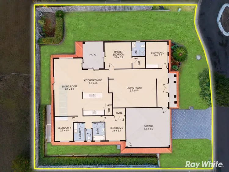 Floorplan of Homely house listing, 8 Boxwood Place, Carseldine QLD 4034