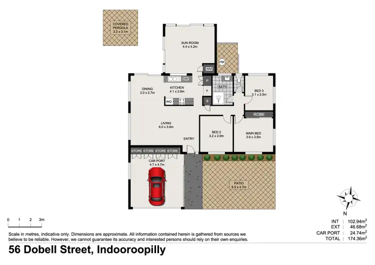Floorplan of Homely house listing, 56 Dobell Street, Indooroopilly QLD 4068
