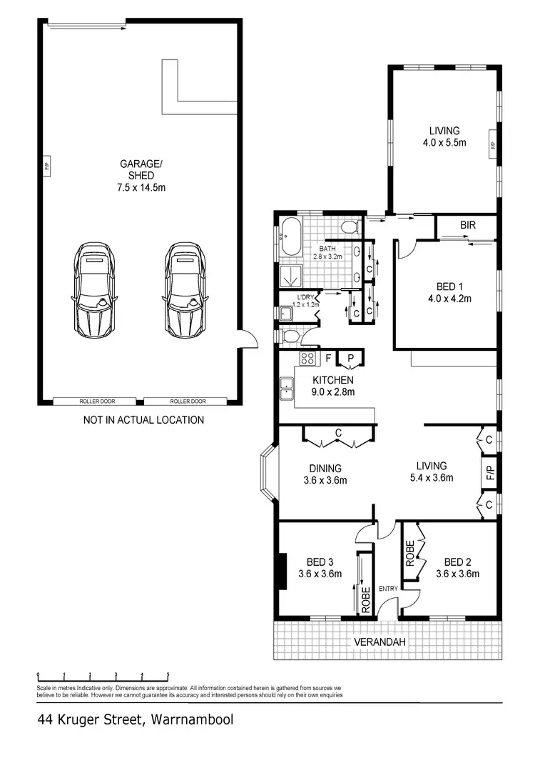 Floorplan of Homely house listing, 44 Kruger Street, Warrnambool VIC 3280