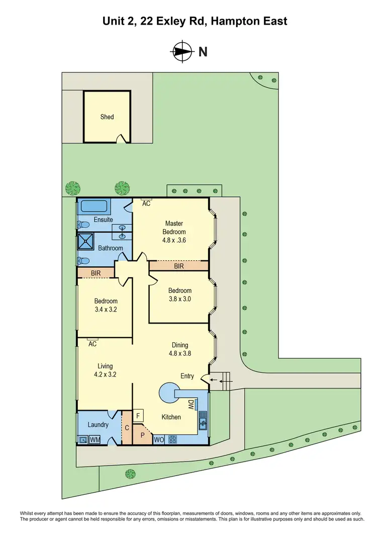 Floorplan of Homely unit listing, 2/22 Exley Road, Hampton East VIC 3188