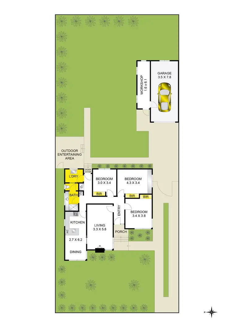 Floorplan of Homely house listing, 8 Elizabeth Street, Highton VIC 3216