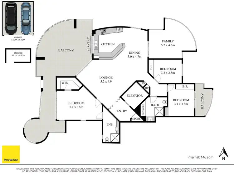 Floorplan of Homely apartment listing, 4/16 MacDonald Street, Kangaroo Point QLD 4169