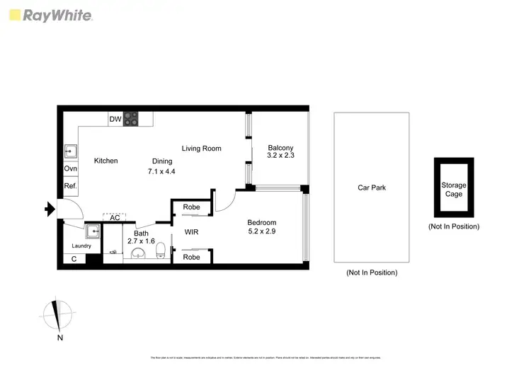 Floorplan of Homely apartment listing, 307/2 Dalgety Street, Oakleigh VIC 3166