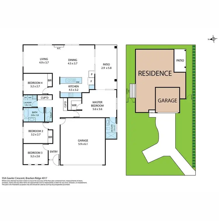 Floorplan of Homely house listing, 55A Gawler Crescent, Bracken Ridge QLD 4017