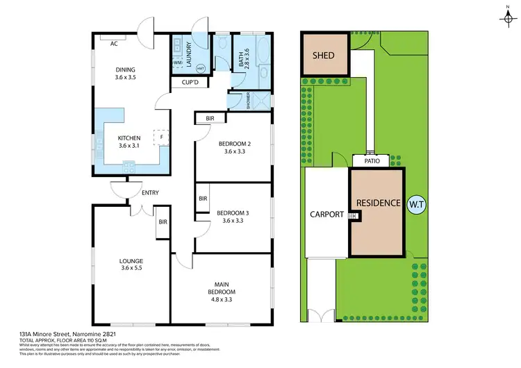 Floorplan of Homely house listing, 131A Minore Street, Narromine NSW 2821