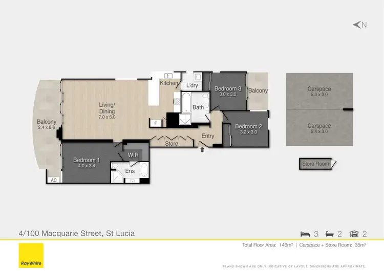 Floorplan of Homely unit listing, 4/100 Macquarie Street, St Lucia QLD 4067