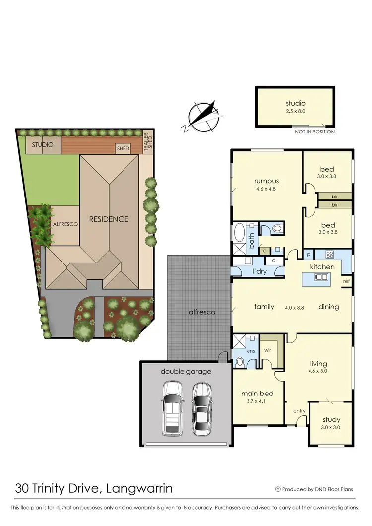 Floorplan of Homely house listing, 30 Trinity Drive, Langwarrin VIC 3910