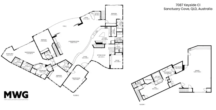 Floorplan of Homely house listing, 7087 Keyside Close, Sanctuary Cove QLD 4212