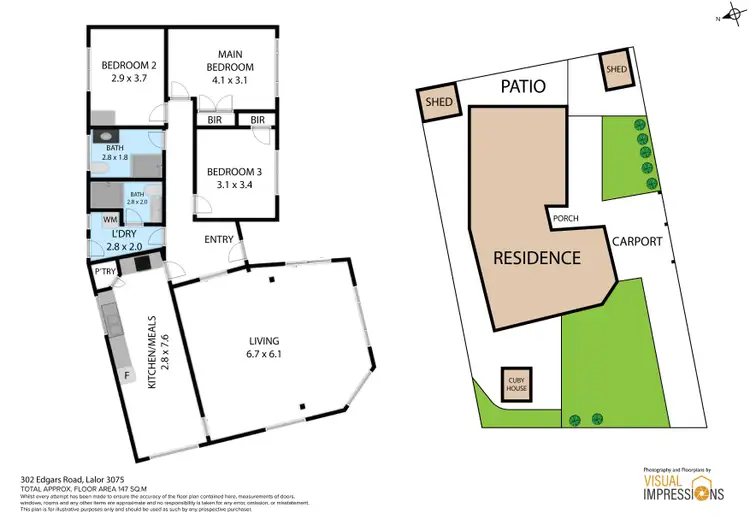 Floorplan of Homely house listing, 302 Edgars Road, Lalor VIC 3075
