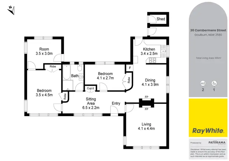 Floorplan of Homely house listing, 30 Combermere Street, Goulburn NSW 2580