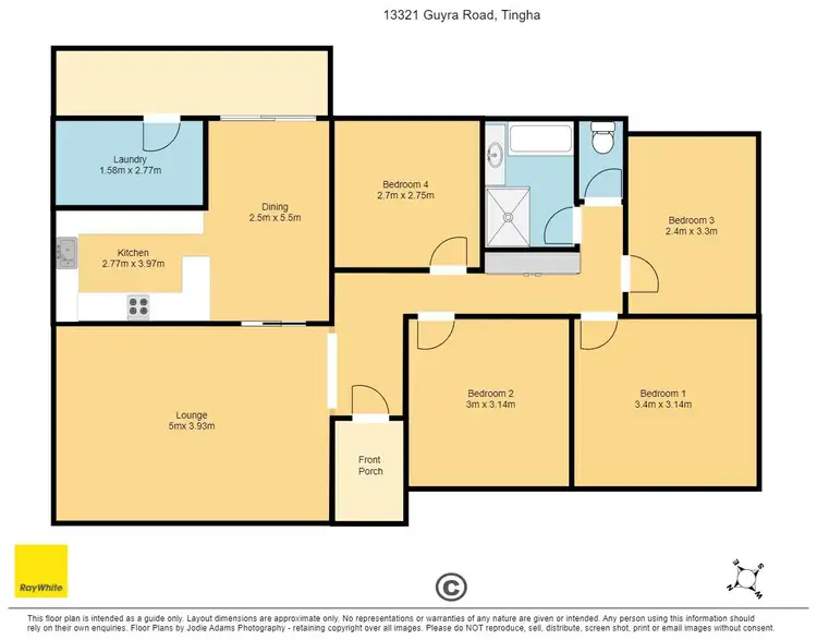 Floorplan of Homely rural property listing, 13321 Guyra Road, Tingha, Inverell NSW 2360