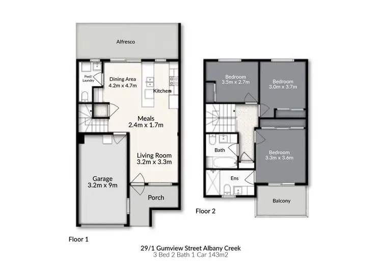 Floorplan of Homely townhouse listing, 29/1 Gumview Street, Albany Creek QLD 4035