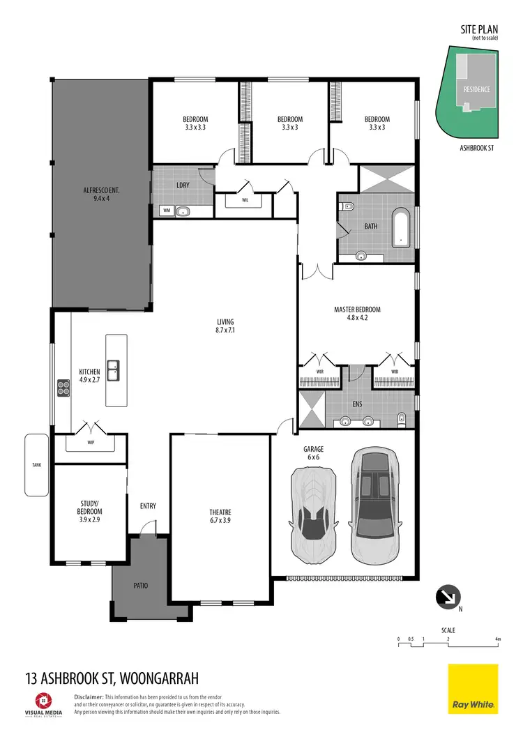 Floorplan of Homely house listing, 13 Ashbrook Street, Woongarrah NSW 2259