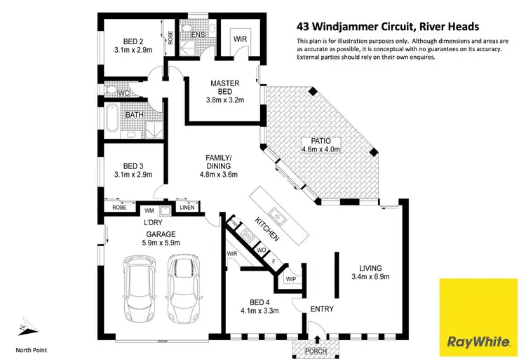 Floorplan of Homely house listing, 43 Windjammer Circuit, River Heads QLD 4655