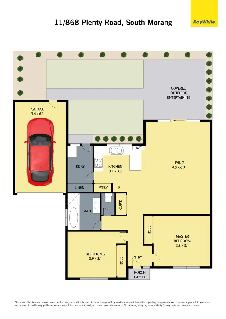Floorplan of Homely unit listing, 11/868 Plenty Road, South Morang VIC 3752