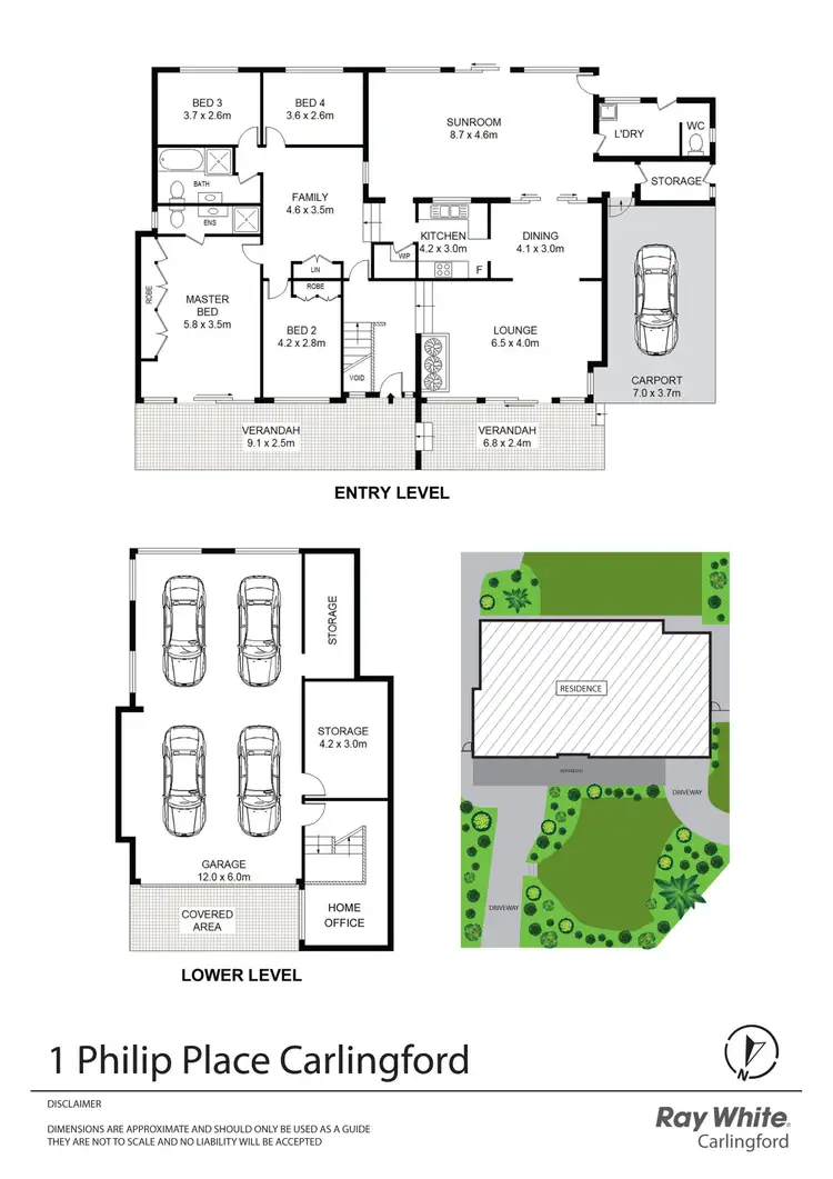 Floorplan of Homely house listing, 1 Philip Place, Carlingford NSW 2118