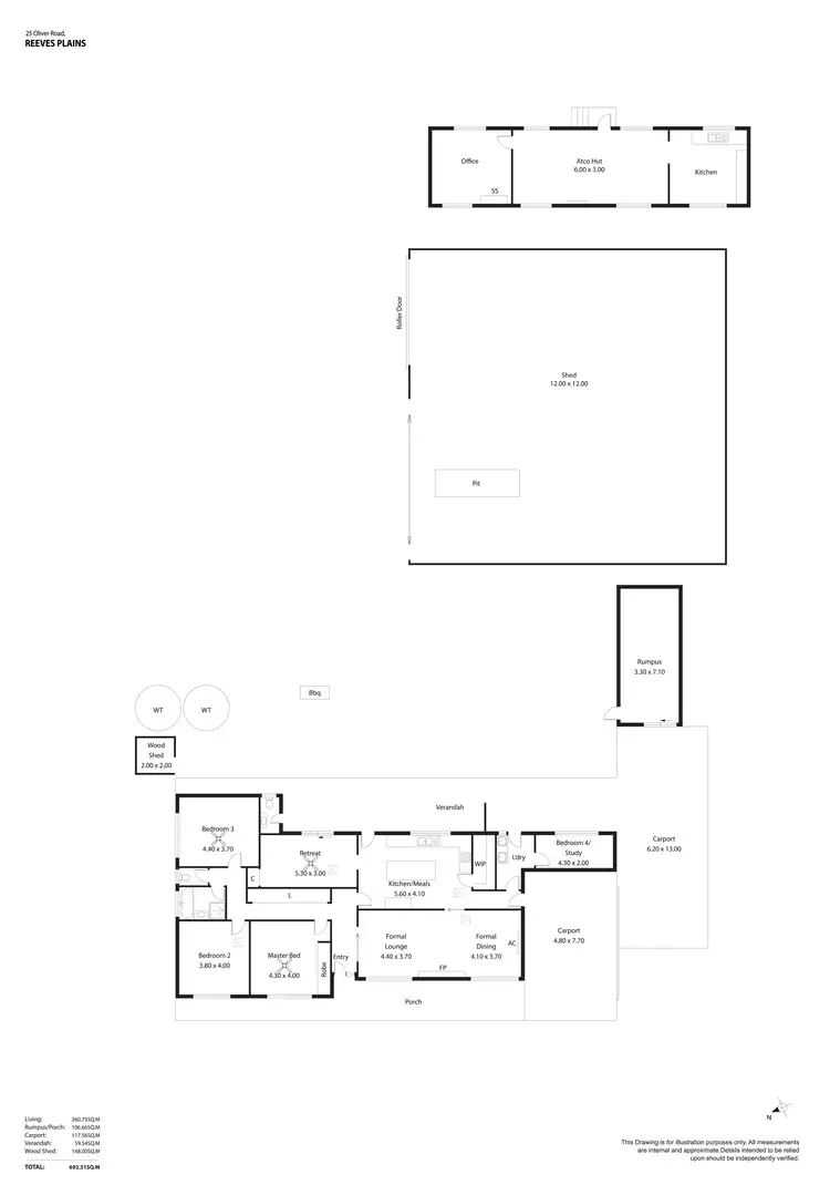 Floorplan of Homely house listing, 25 Oliver Road, Reeves Plains SA 5502