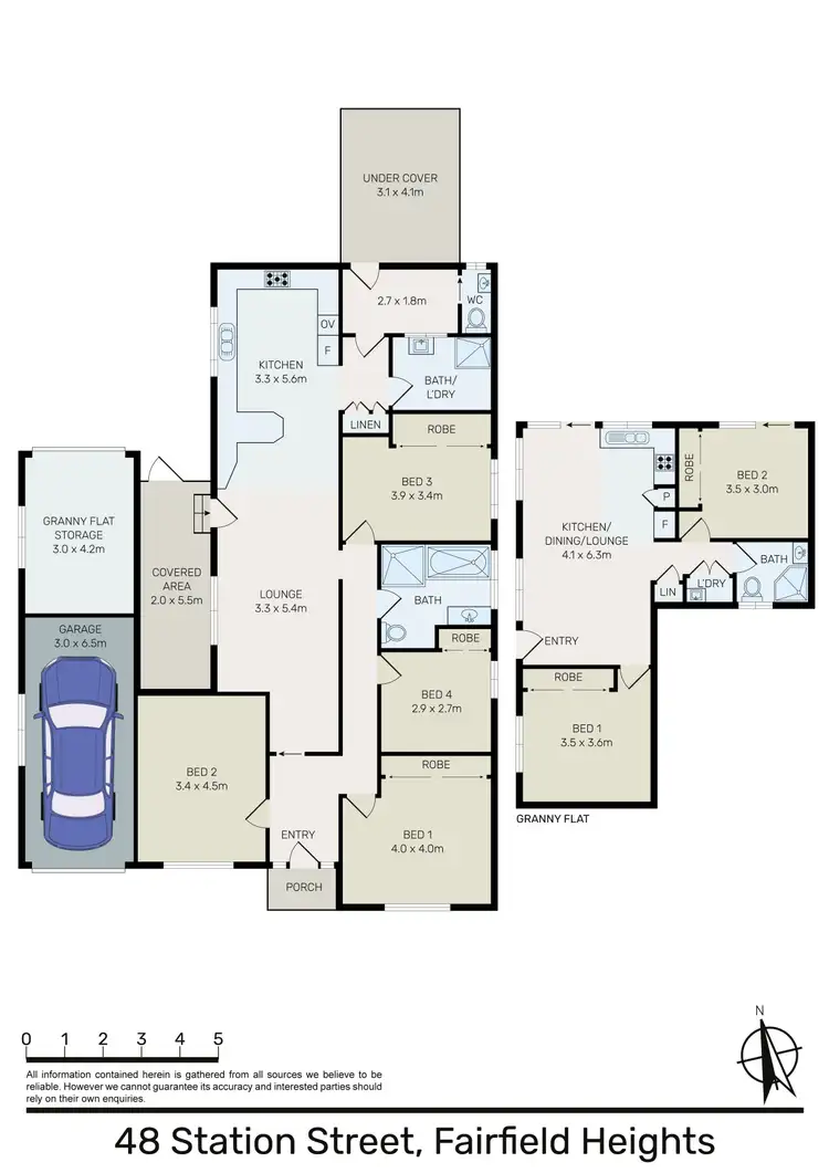Floorplan of Homely house listing, 48a & 48b Station Street, Fairfield Heights NSW 2165