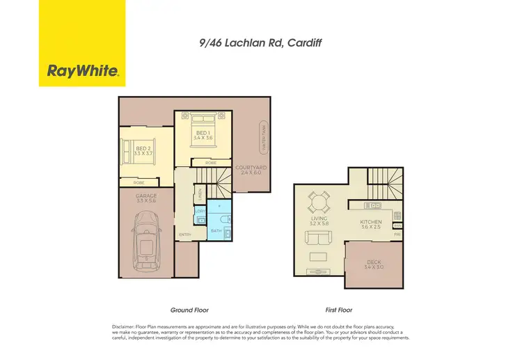 Floorplan of Homely townhouse listing, 9/46 Lachlan Road, Cardiff NSW 2285