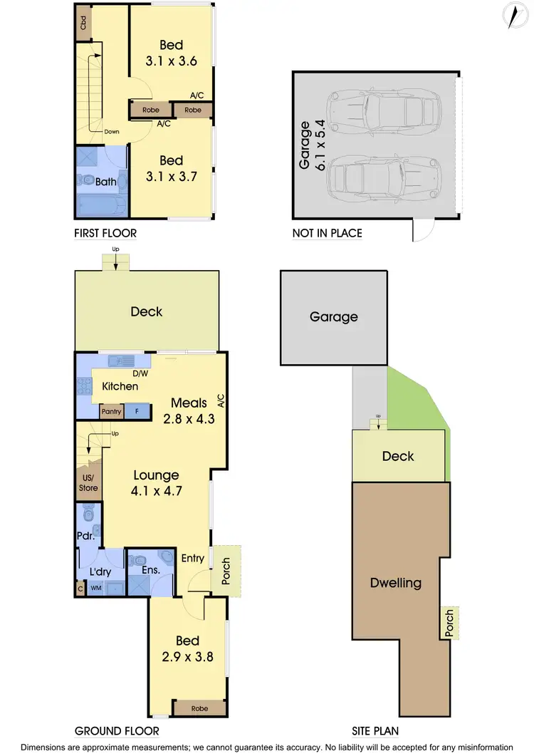 Floorplan of Homely townhouse listing, 1/10 Boyd Avenue, Oakleigh East VIC 3166