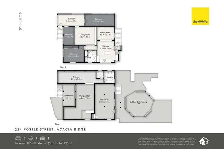 Floorplan of Homely house listing, 224 Postle Street, Acacia Ridge QLD 4110