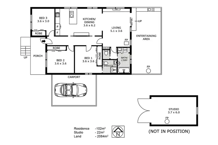 Floorplan of Homely house listing, 32 Buckley Street, Harcourt VIC 3453