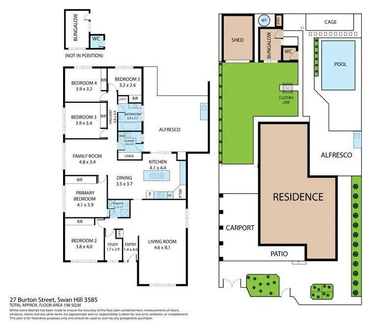 Floorplan of Homely house listing, 27 Burton Street, Swan Hill VIC 3585