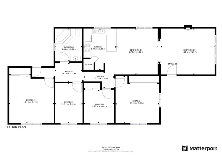 Floorplan of Homely house listing, 53 Palaroo Street, Swan Hill VIC 3585