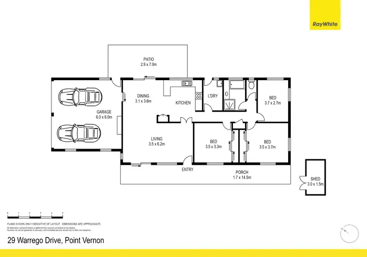 Floorplan of Homely house listing, 29 Warrego Drive, Point Vernon QLD 4655