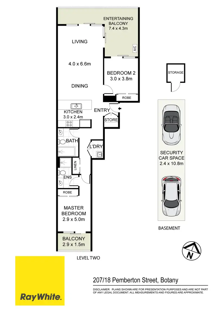 Floorplan of Homely apartment listing, 207/18 Pemberton Street, Botany NSW 2019