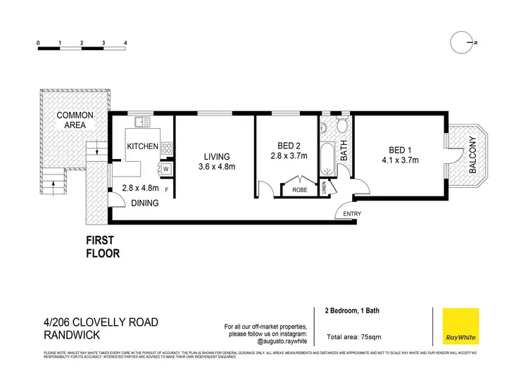 Floorplan of Homely apartment listing, 4/206 Clovelly Road, Randwick NSW 2031