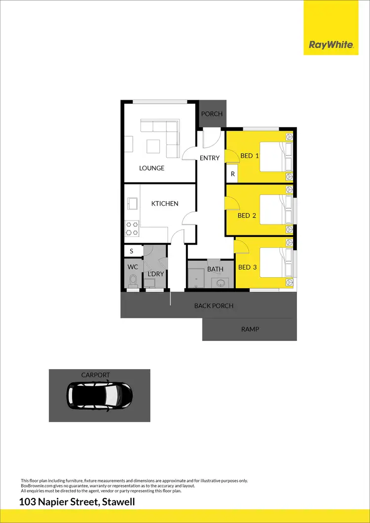 Floorplan of Homely house listing, 103 Napier Street, Stawell VIC 3380