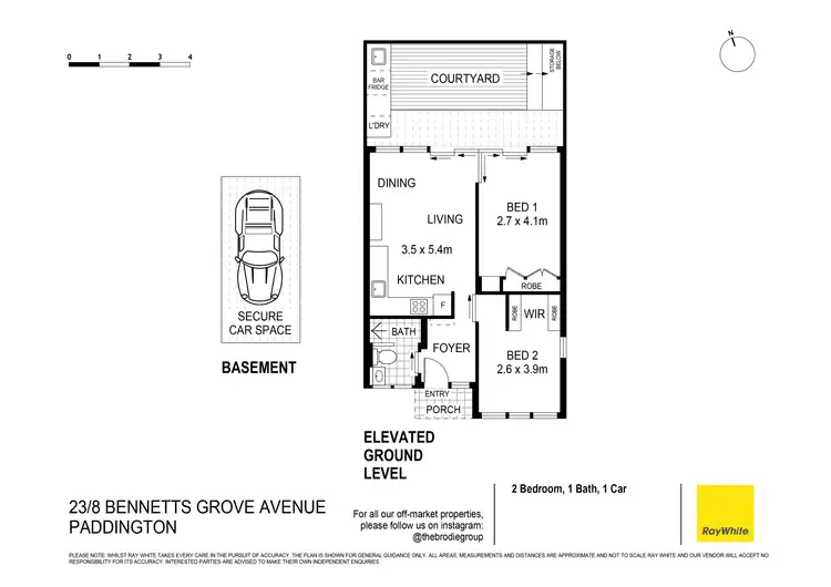 Floorplan of Homely apartment listing, 23/8 Bennetts Grove Avenue, Paddington NSW 2021