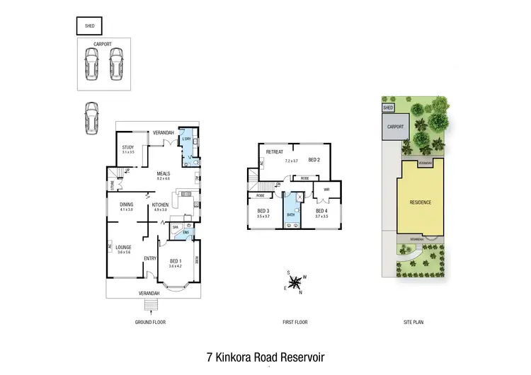 Floorplan of Homely house listing, 7 Kinkora Road, Reservoir VIC 3073