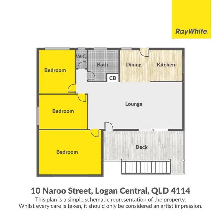 Floorplan of Homely house listing, 10 Naroo Street, Logan Central QLD 4114