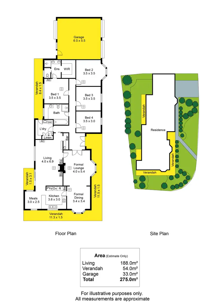 Floorplan of Homely house listing, 1 Barbados Court, West Lakes SA 5021