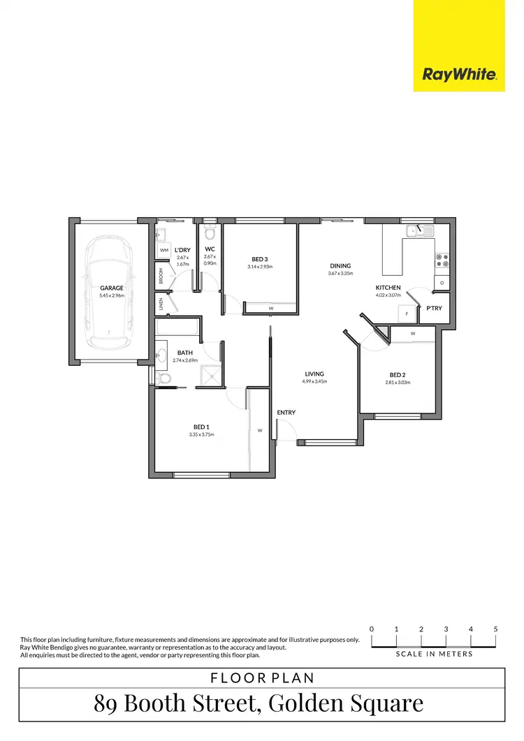 Floorplan of Homely house listing, 89 Booth Street, Golden Square VIC 3555