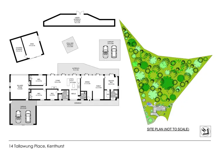 Floorplan of Homely house listing, 14 Tallawung Place, Kenthurst NSW 2156