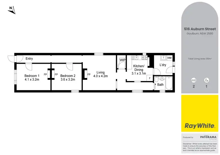 Floorplan of Homely house listing, 516 Auburn Street, Goulburn NSW 2580