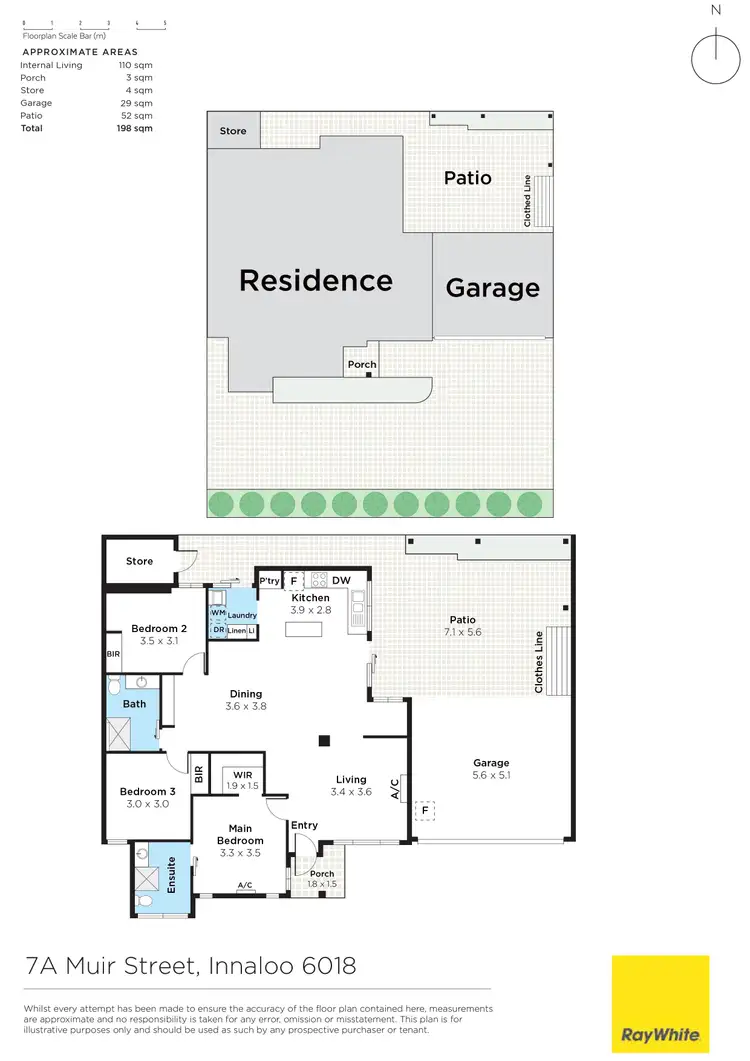 Floorplan of Homely villa listing, 7A Muir Street, Innaloo WA 6018
