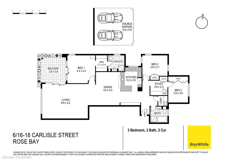 Floorplan of Homely apartment listing, 6/16-18 Carlisle Street, Rose Bay NSW 2029