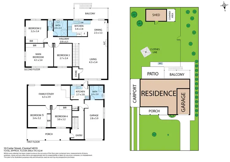 Floorplan of Homely house listing, 10 Cedar Street, Clontarf QLD 4019