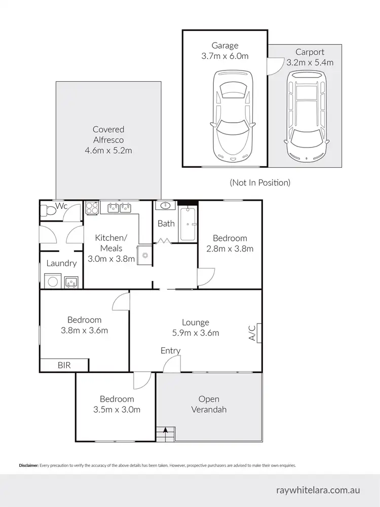 Floorplan of Homely house listing, 6 Montreal Avenue, Corio VIC 3214