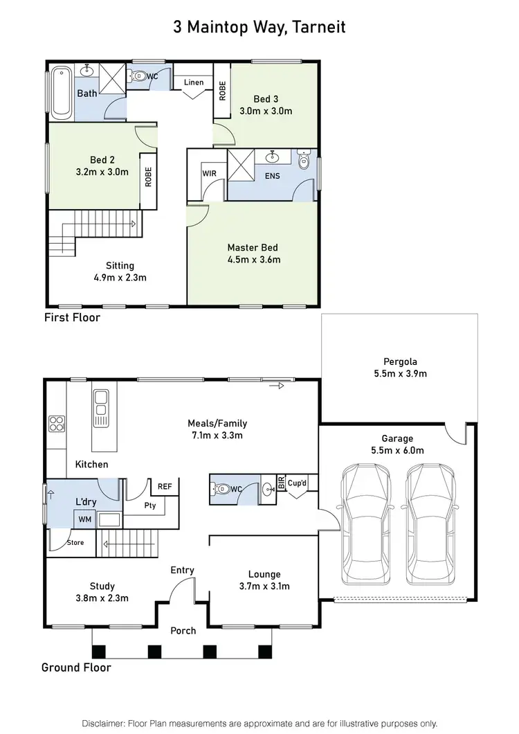Floorplan of Homely house listing, 3 Maintop Way, Tarneit VIC 3029
