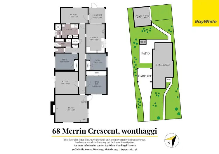 Floorplan of Homely house listing, 68 Merrin Crescent, Wonthaggi VIC 3995